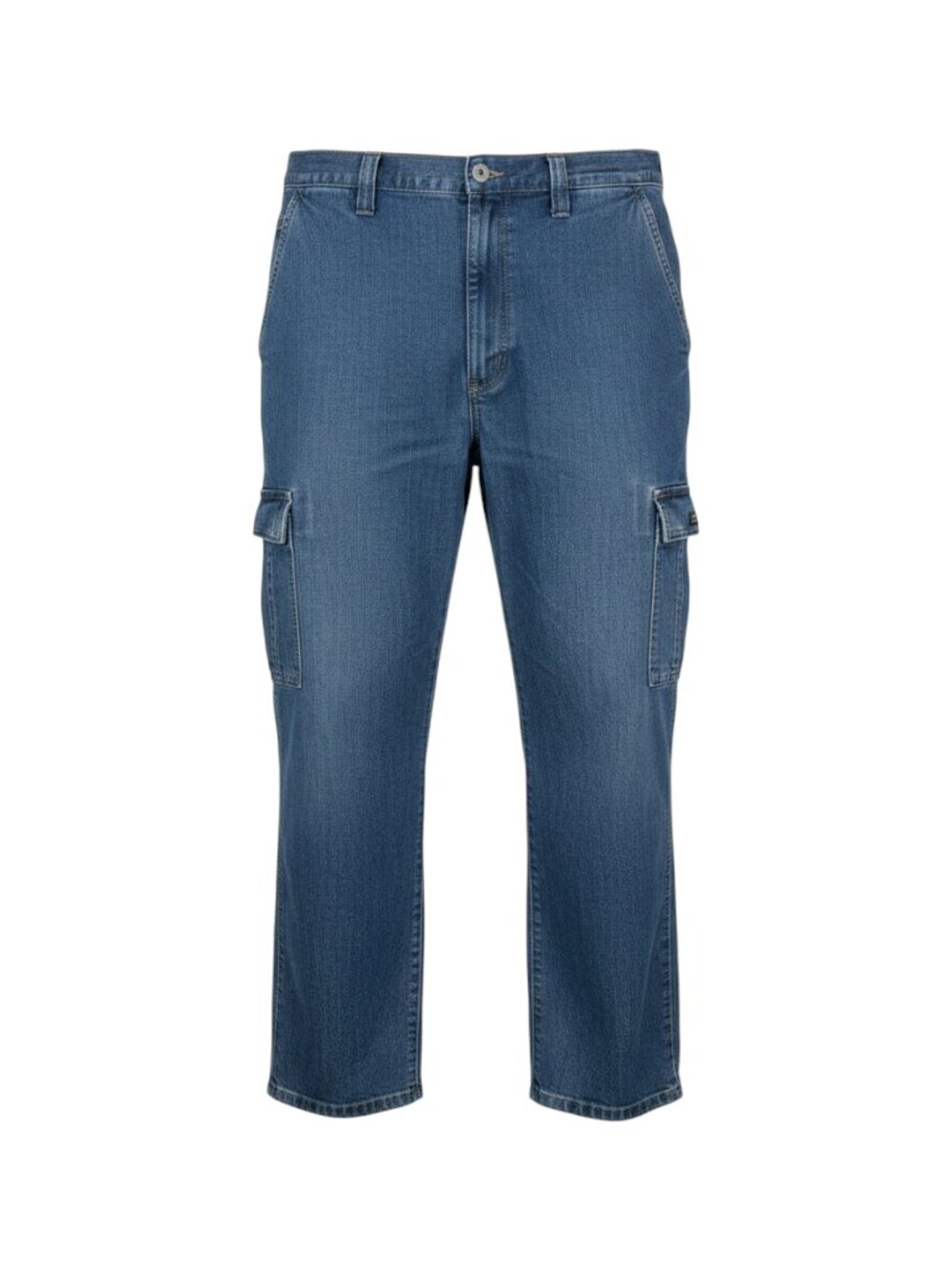 Wrangler Denim Cargo Pants 46x30 Blue